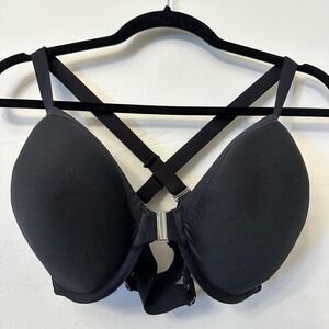 Where W/ Thal Lightweight The AnyWhere T-Shirt Bra Black Size 12